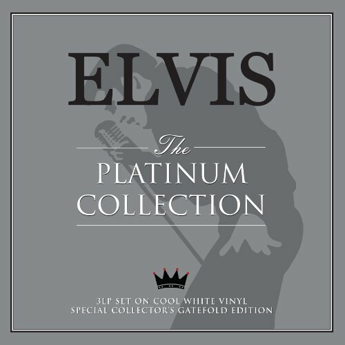 Elvis Platinum Collection album cover with silhouette and text