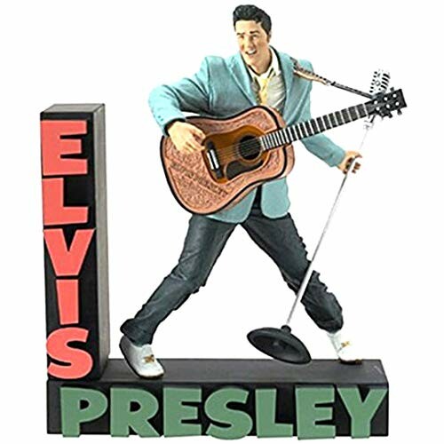 Elvis Presley figurine with guitar and microphone