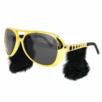 Skeleteen Gold Rockstar Glasses