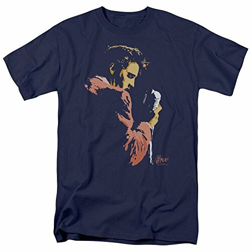 T-shirt with vintage singer design holding a microphone